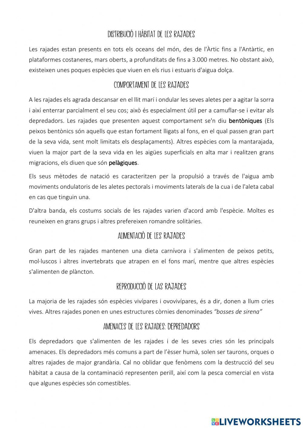 Parts de les rajades