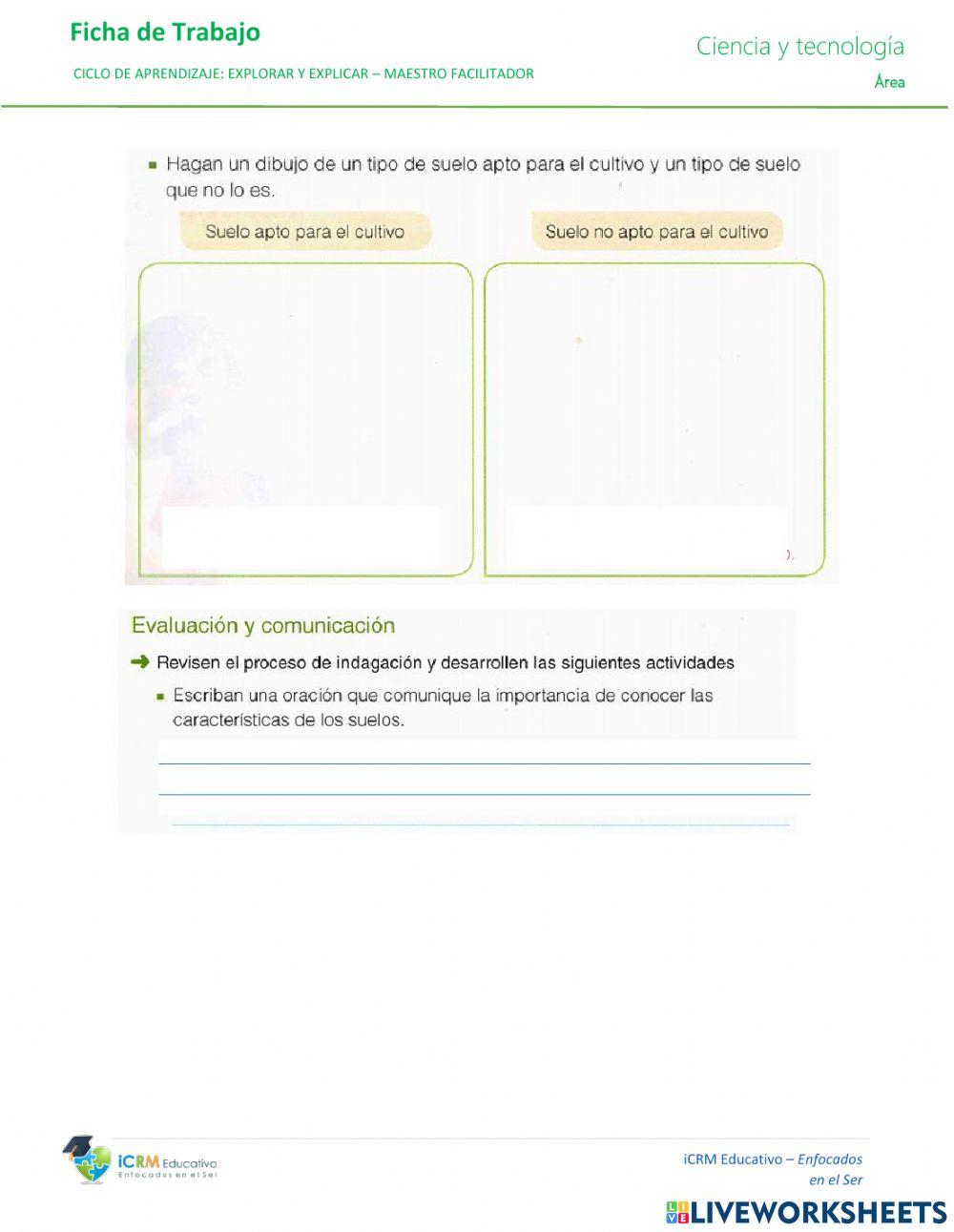 Experiento las caracteristicas del suelo