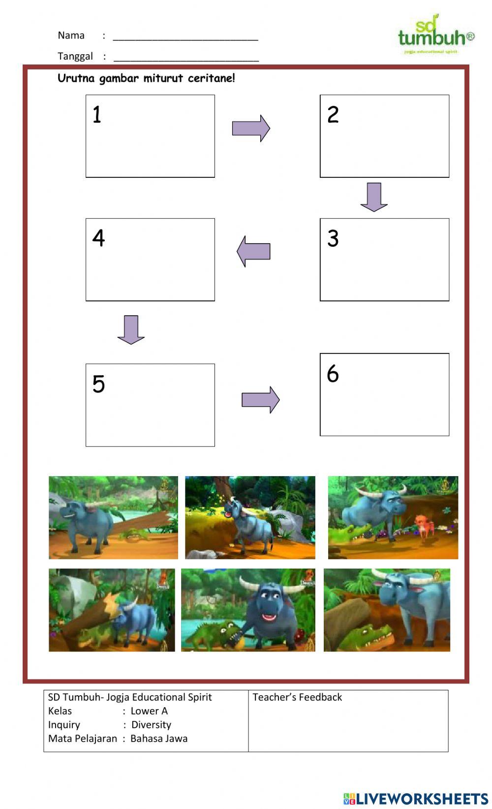 Bahasa Jawa-Dongeng Kebo lan Baya-Isian singkat