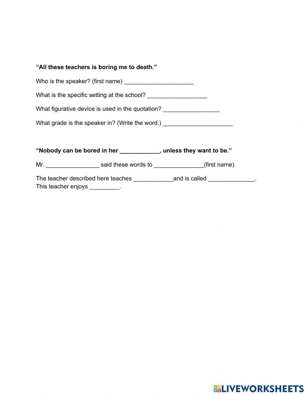 The Skin I'm In Chapters 1-15