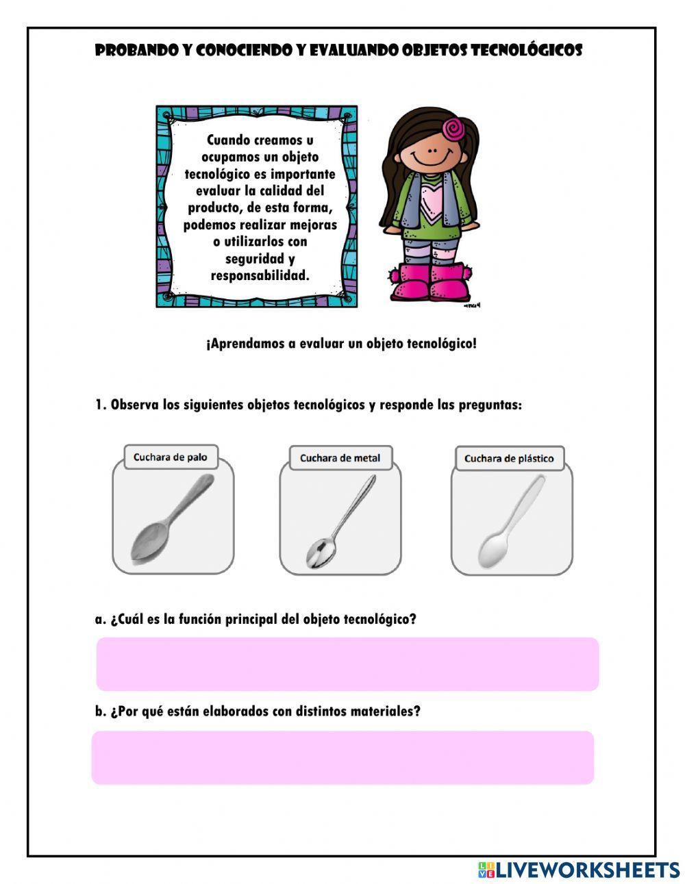 Probando, conociendo y evaluando objetos tecnológicos