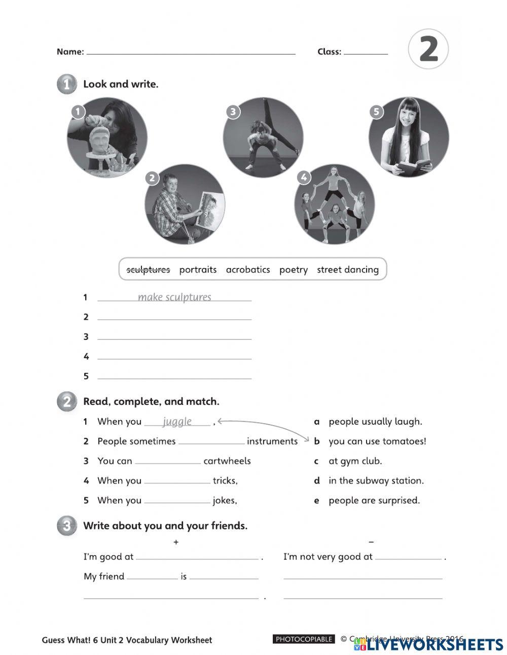 Unit 2 vocab and grammar septimo 4225785 kimmy5265