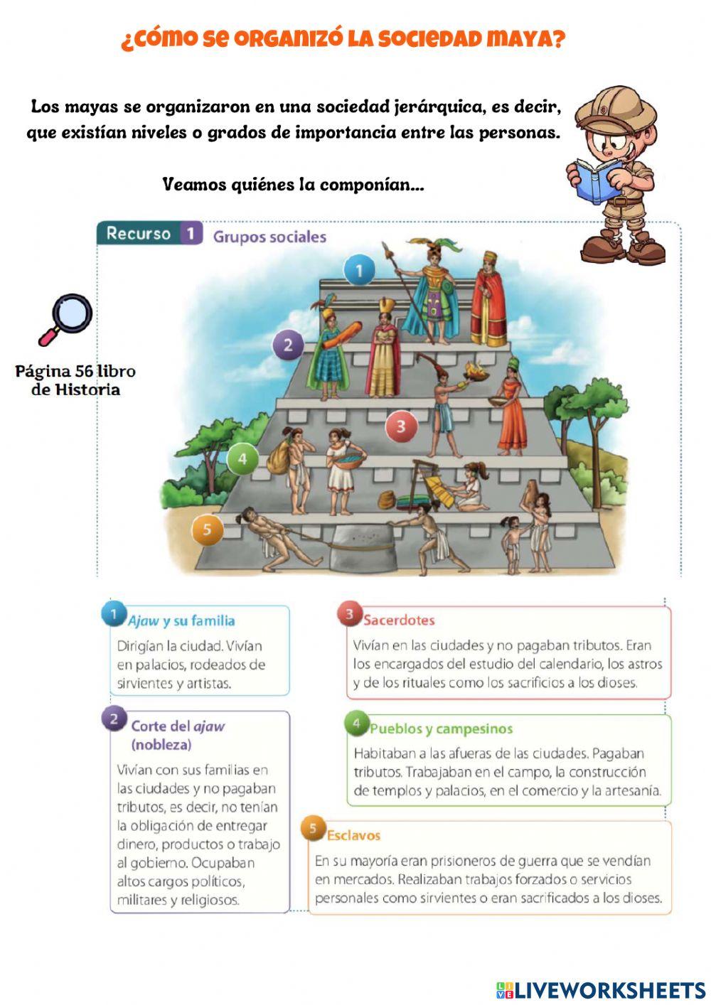 Organización de los mayas- Tarea Historia