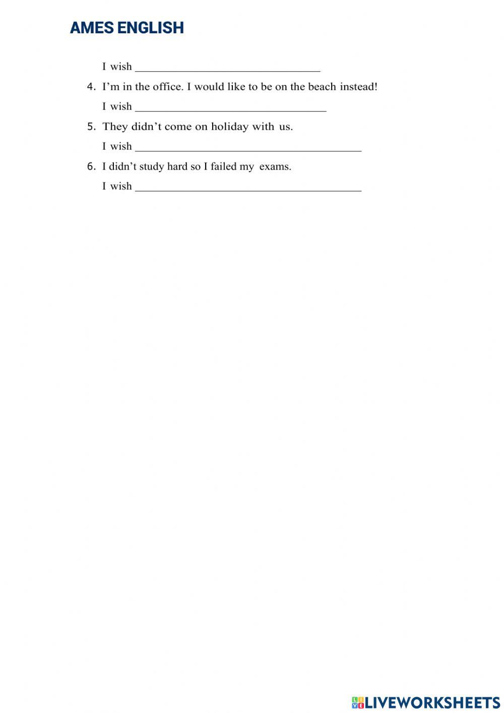 Conditional and Wishes