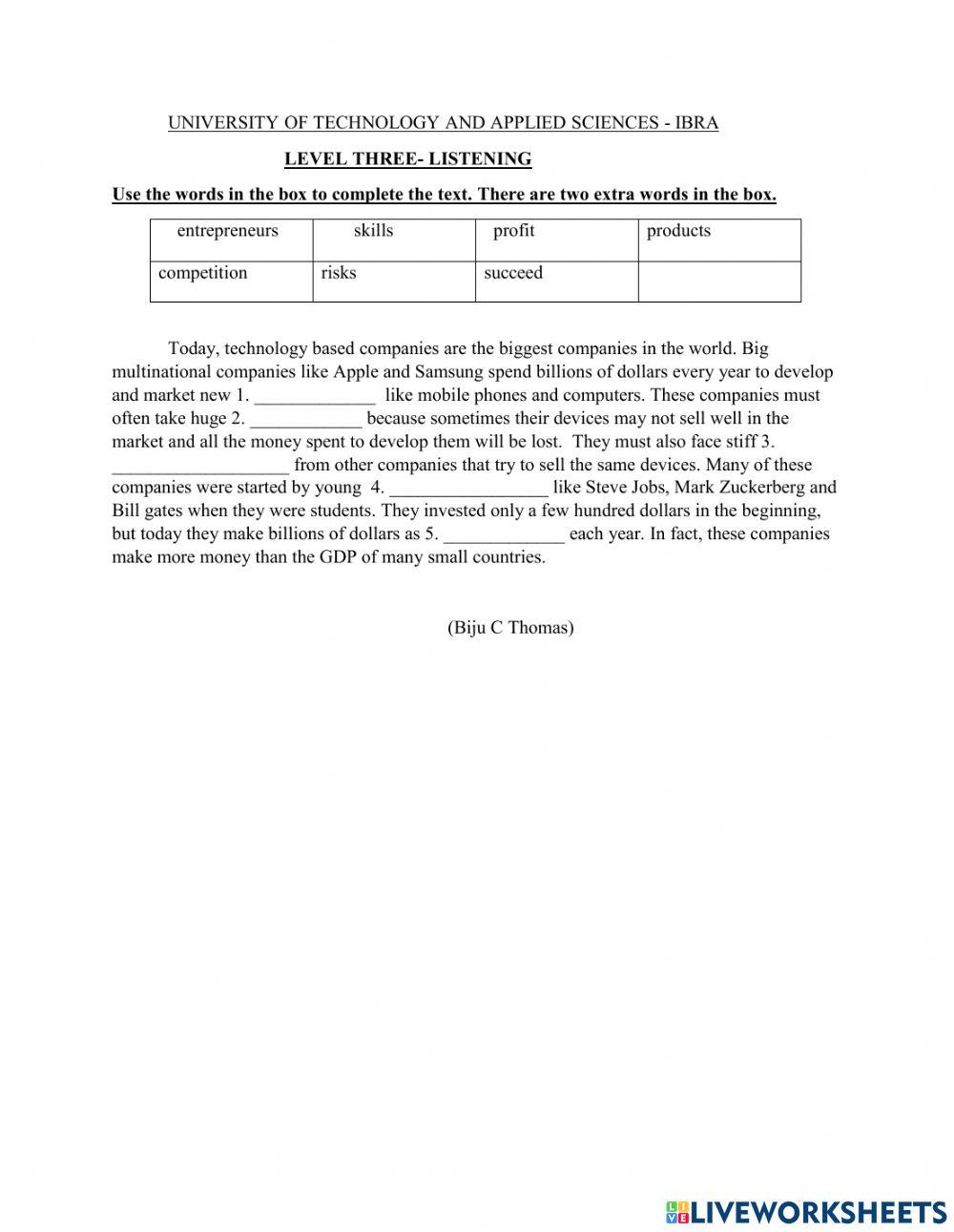 L3 Listening U 10 LA