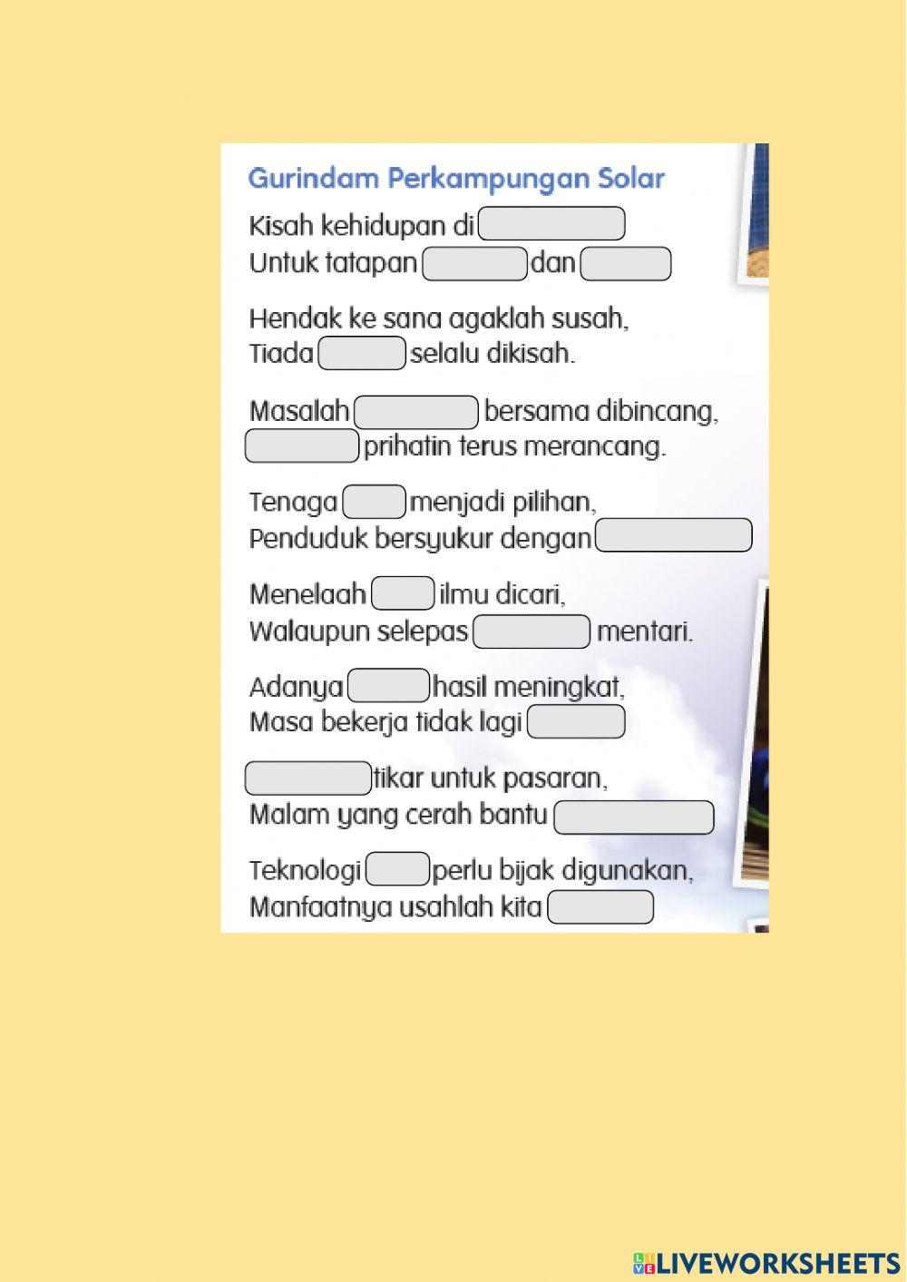 Gurindam Perkampungan Solar