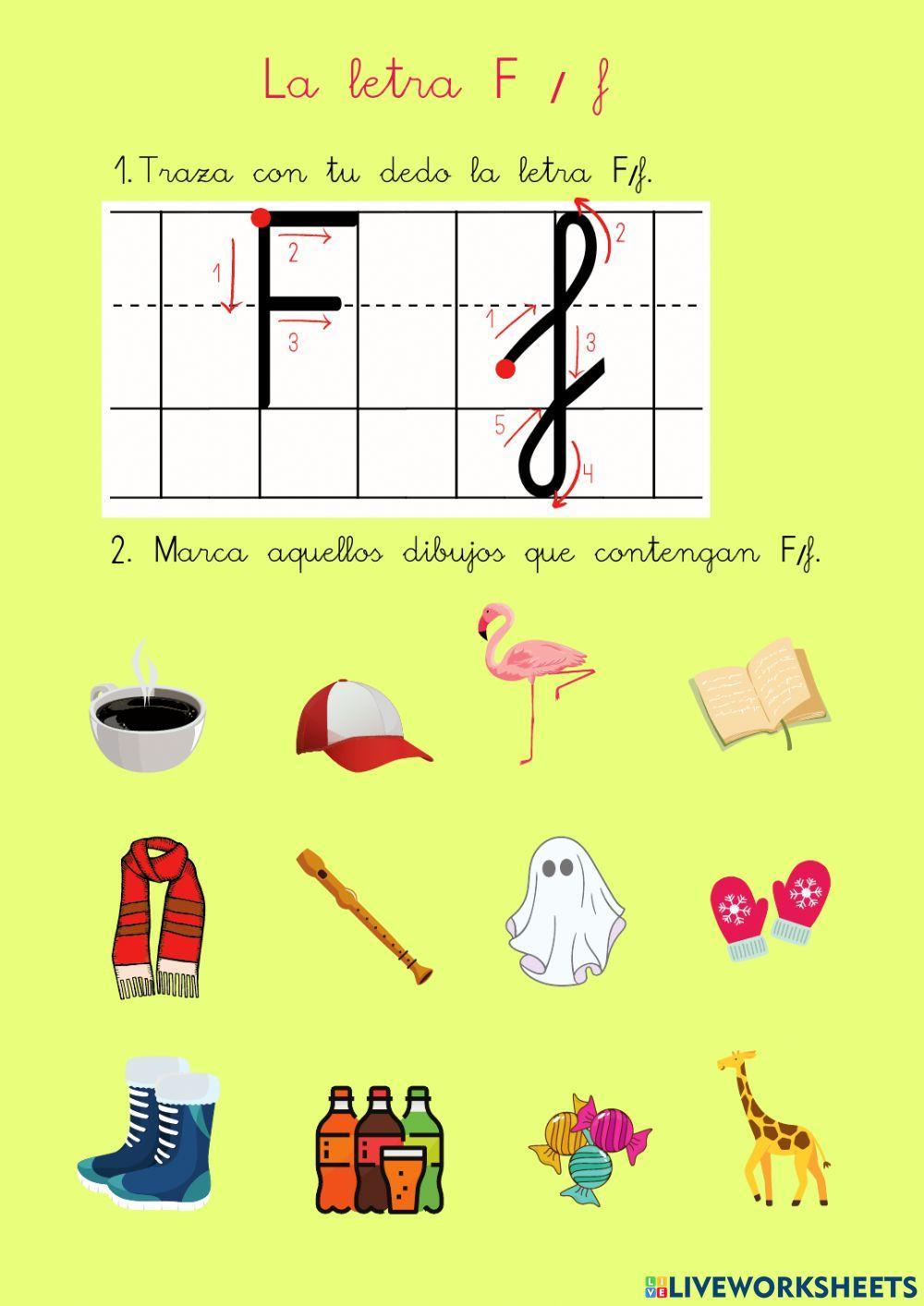 La letra F-f La letra F-f