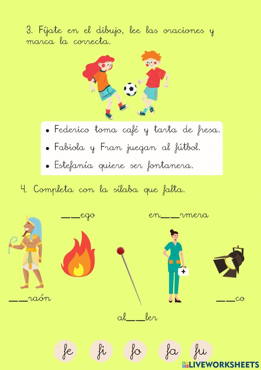 La letra F-f La letra F-f