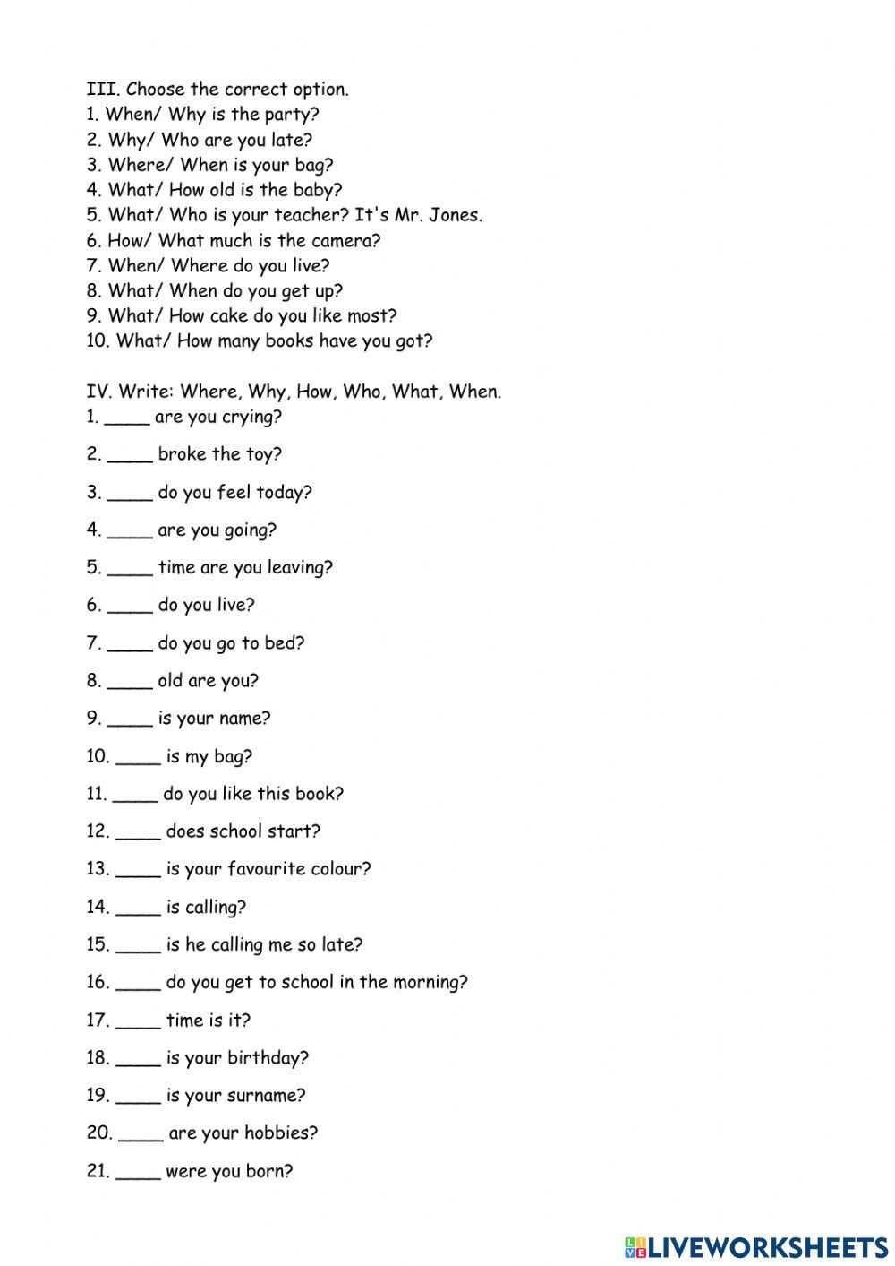 Spelling, to be, possessive adjectives