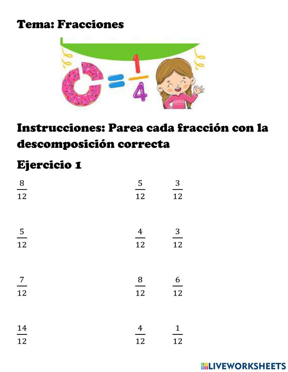 Descomposición de fracciones