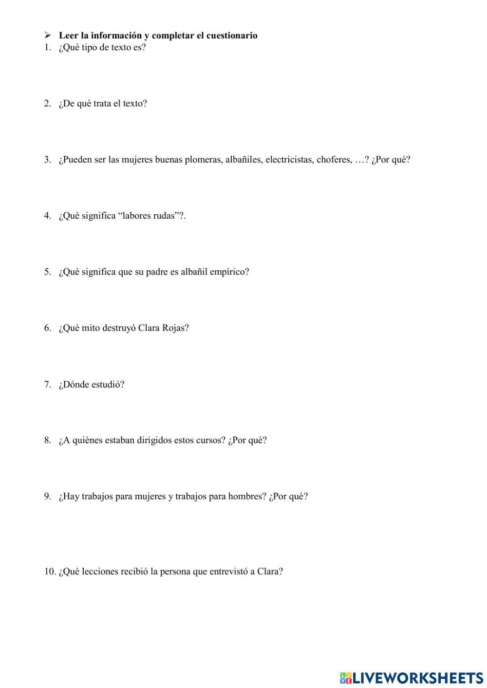 Comprensión Lectora