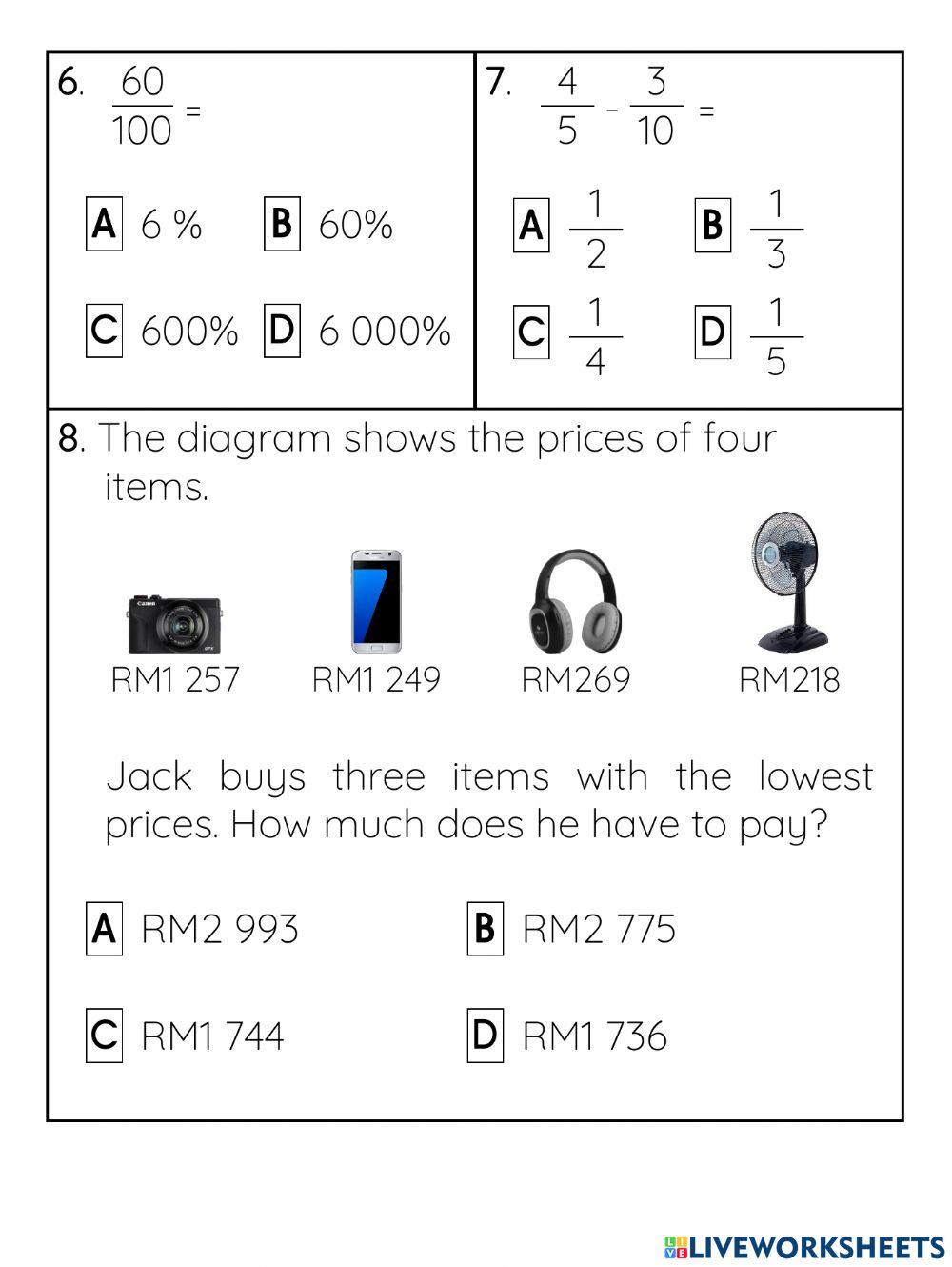 Pentaksiran Sumatif Matematik DLP Tahun 3-PdPR Minggu 40-22hb November 2021