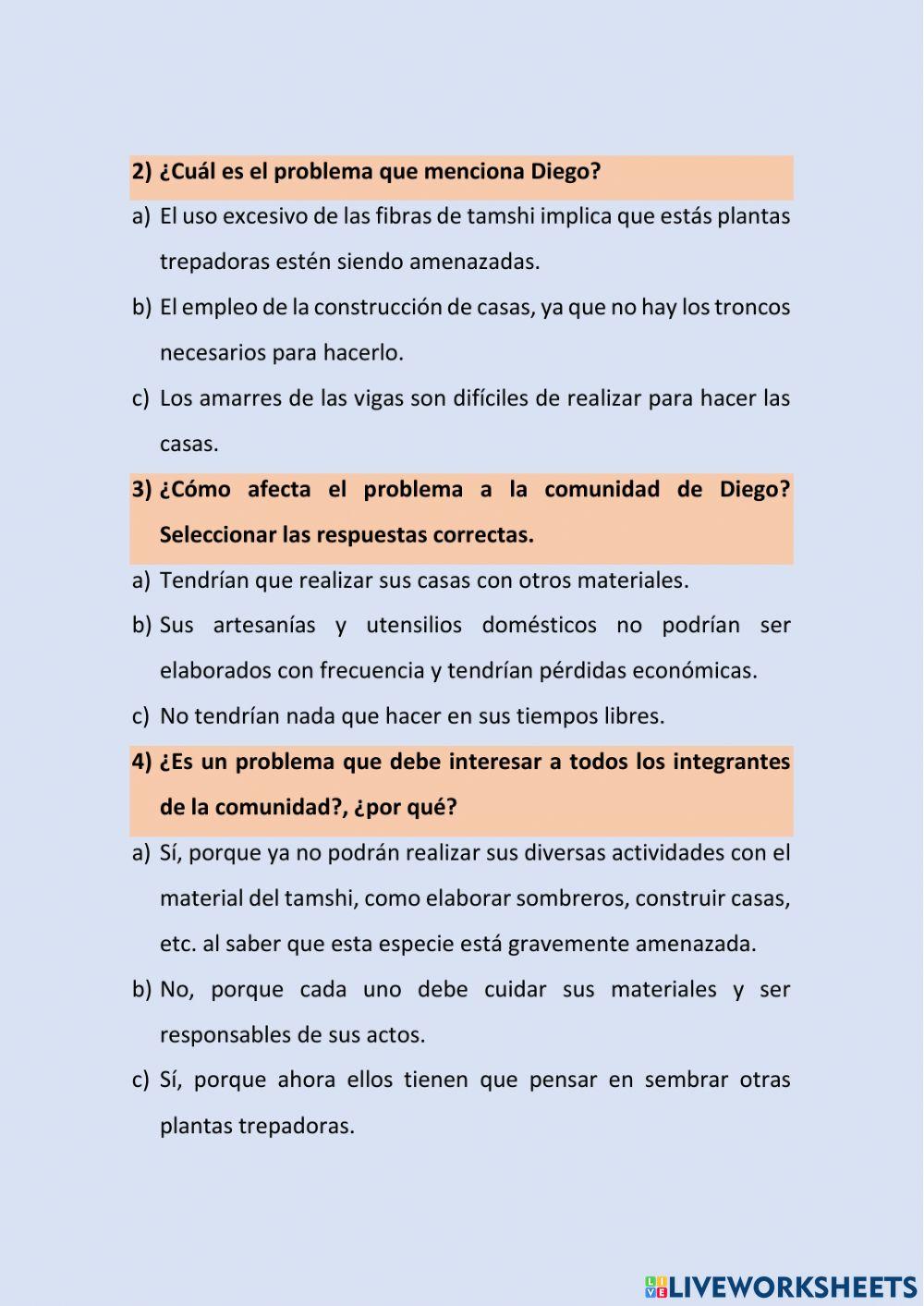 Los recursos y el desarrollo de nuestra comunidad