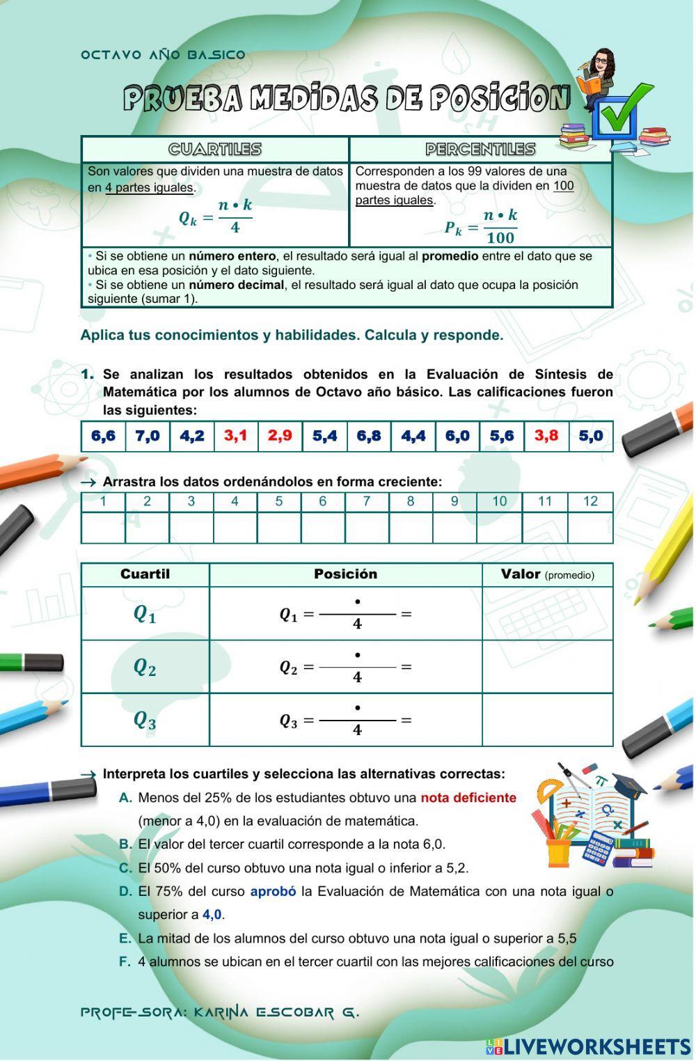 Prueba Medidas de Posición