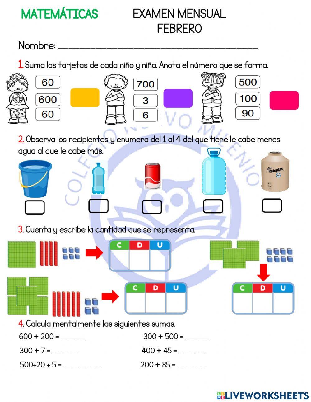 MATEMÁTICAS 2° FEB