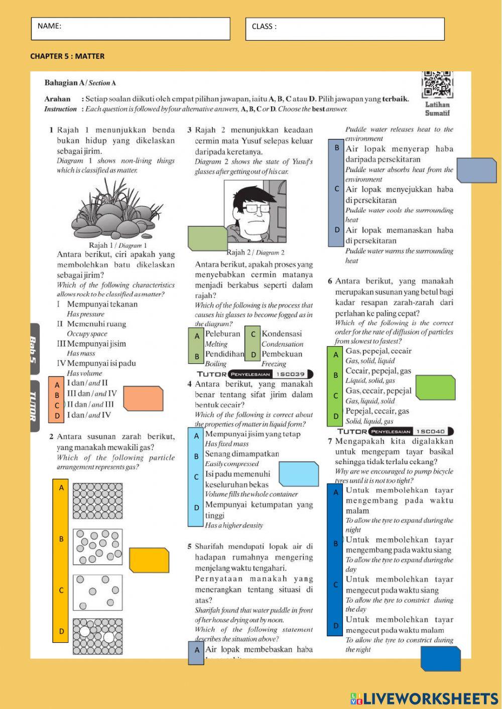 Revision chapter 5 matter