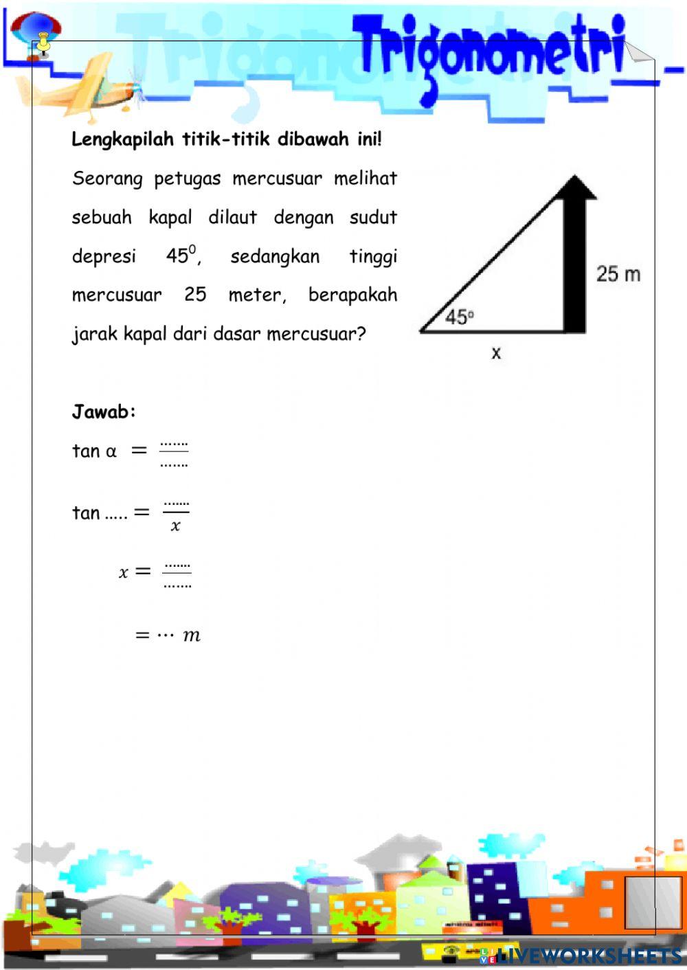 LKPD 3 Trigonometri (Sudut Elevasi dan Depresi)