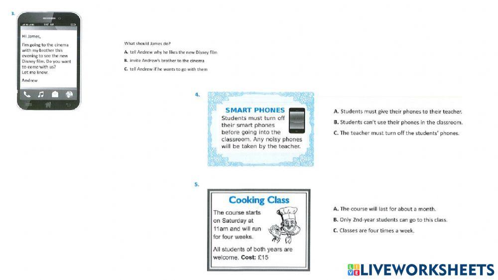 HOMEWORK LEVEL 2 online exercise for | Live Worksheets