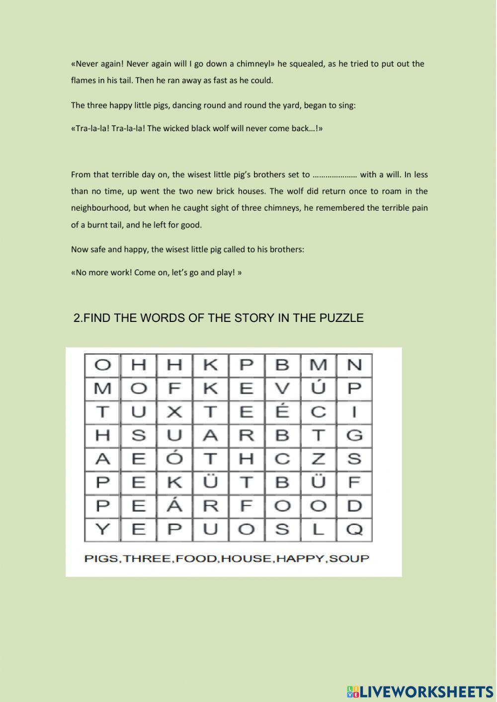 The three little  pigs