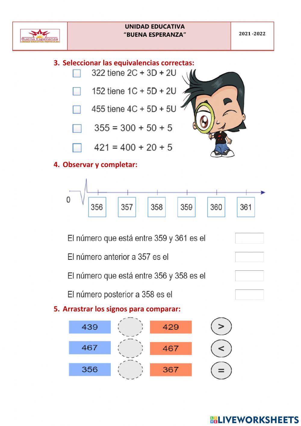 EVALUACIÓN DE MATEMÁTICA MES DE NOVIEMBRE