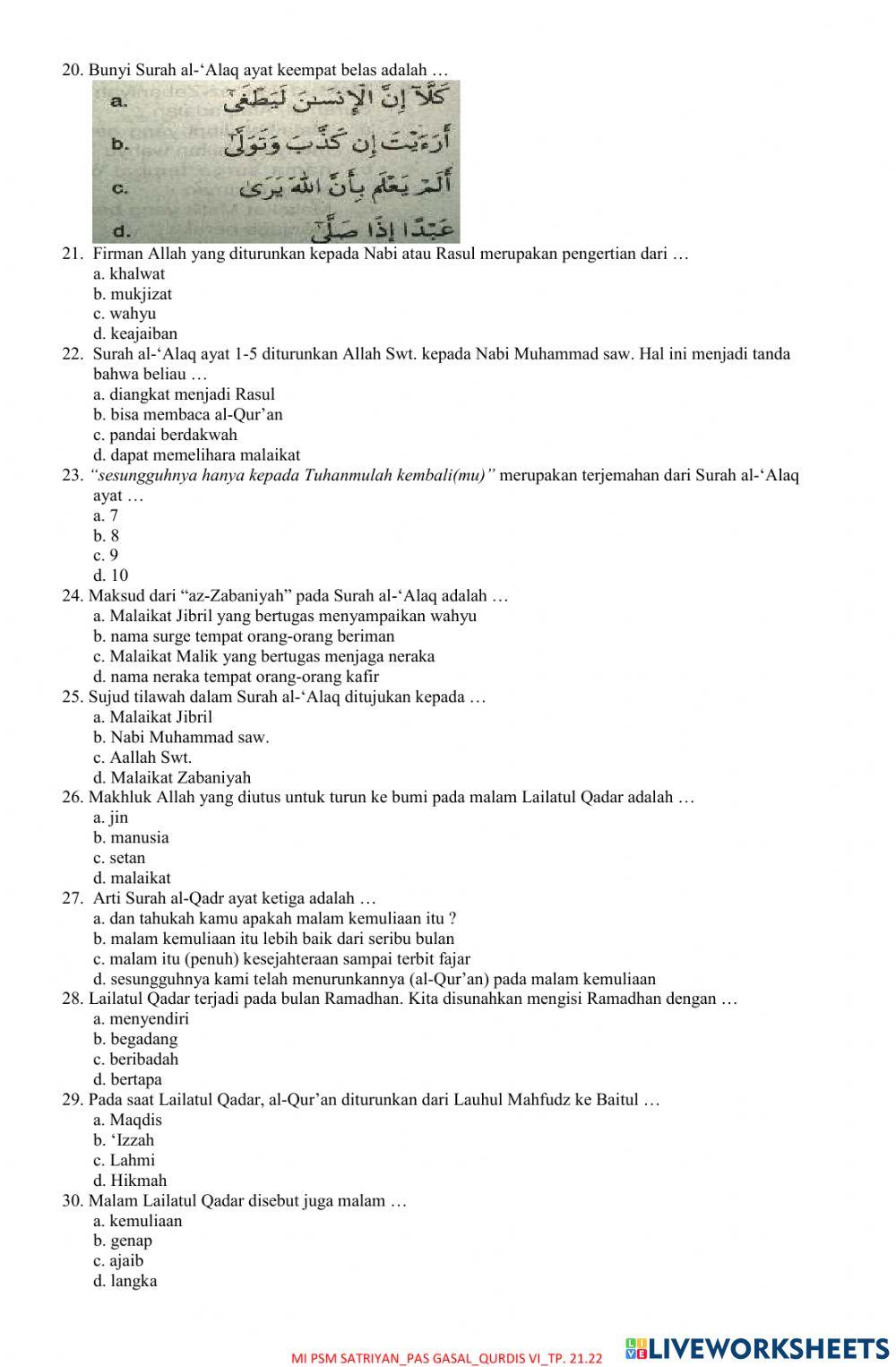 Mi psm satriyan qurdis 6 gasal