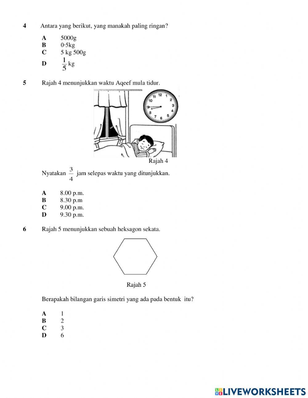 Matematik Kertas 1