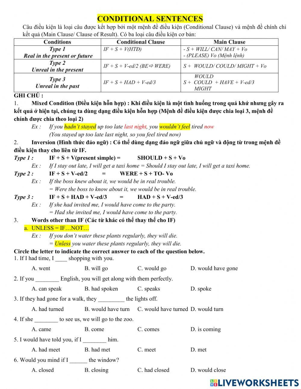 CONDITIONAL SENTENCE