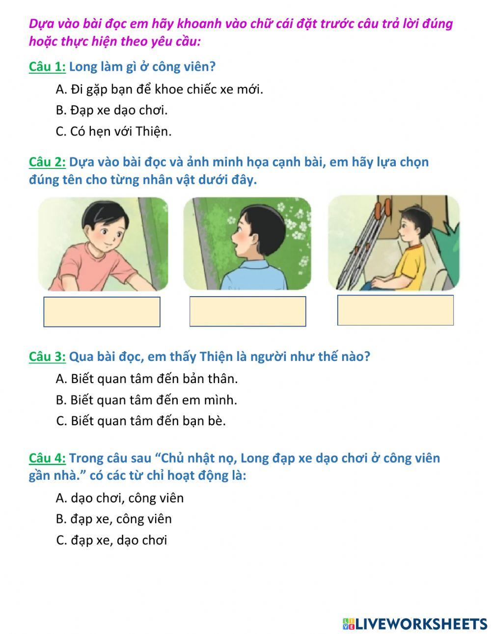 Bài ôn tập giữa học kì 1