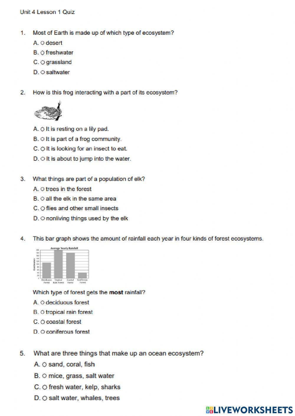 Science Revision Grade 3A online exercise for | Live Worksheets