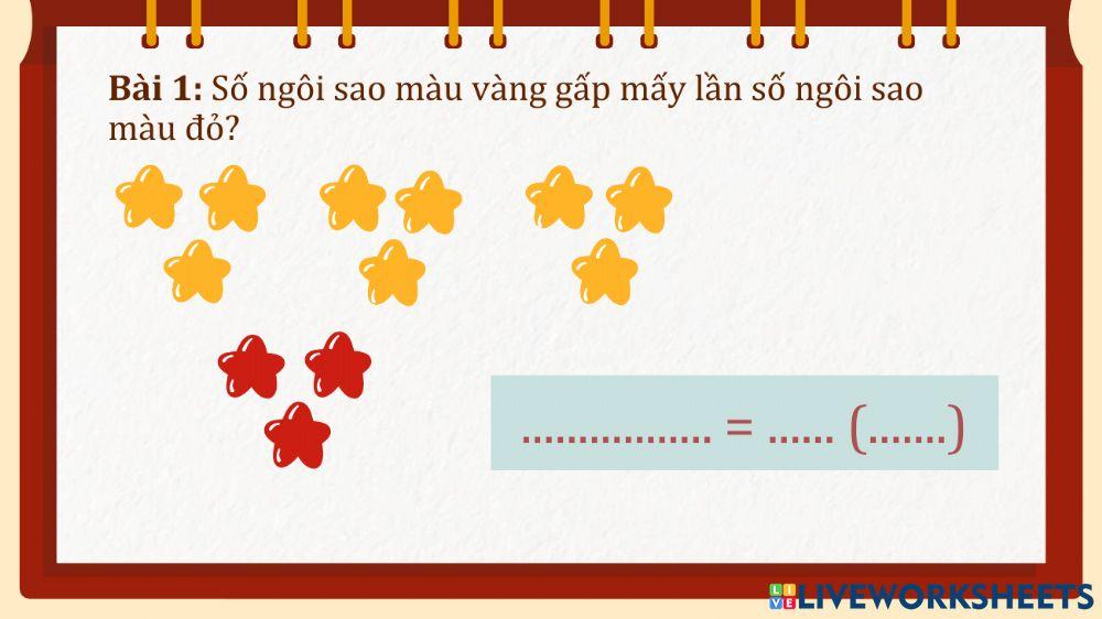 So sánh số lớn gấp mấy lần số bé