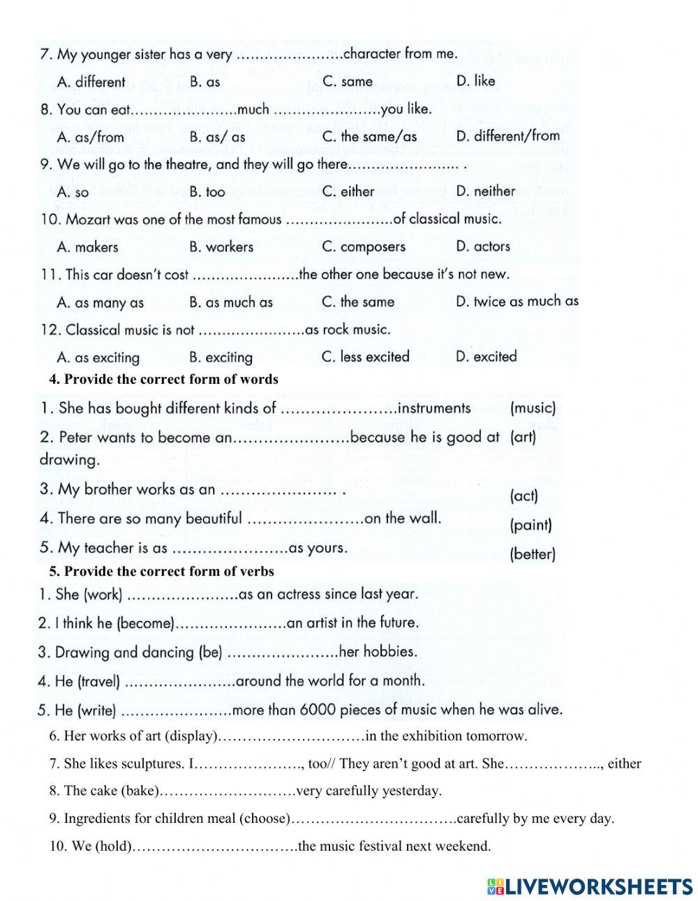 Grade 7- Review U4-5