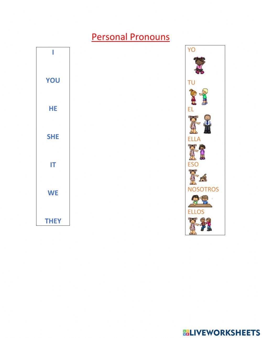 Personal pronouns