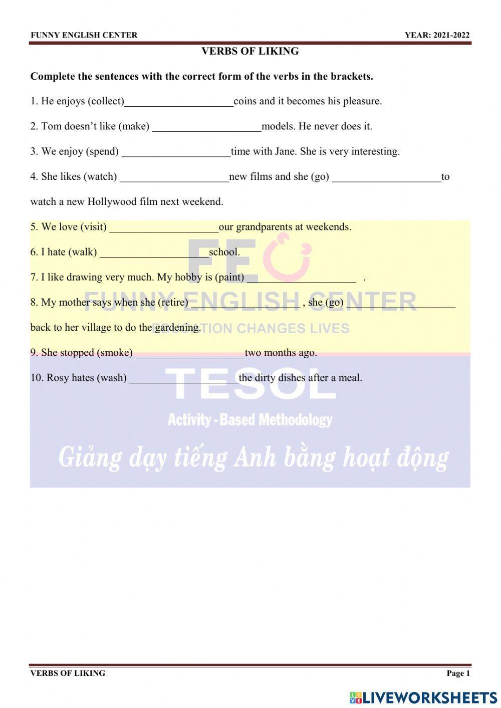 E.7-revision 1-verbs of liking