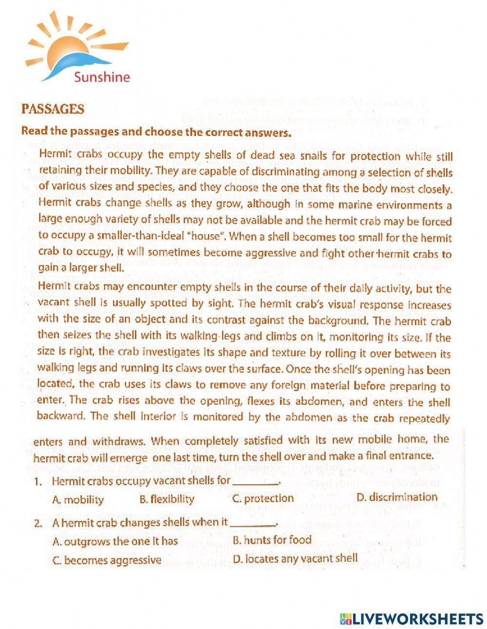 THPT Trắc nghiệm khách quan - reading for details