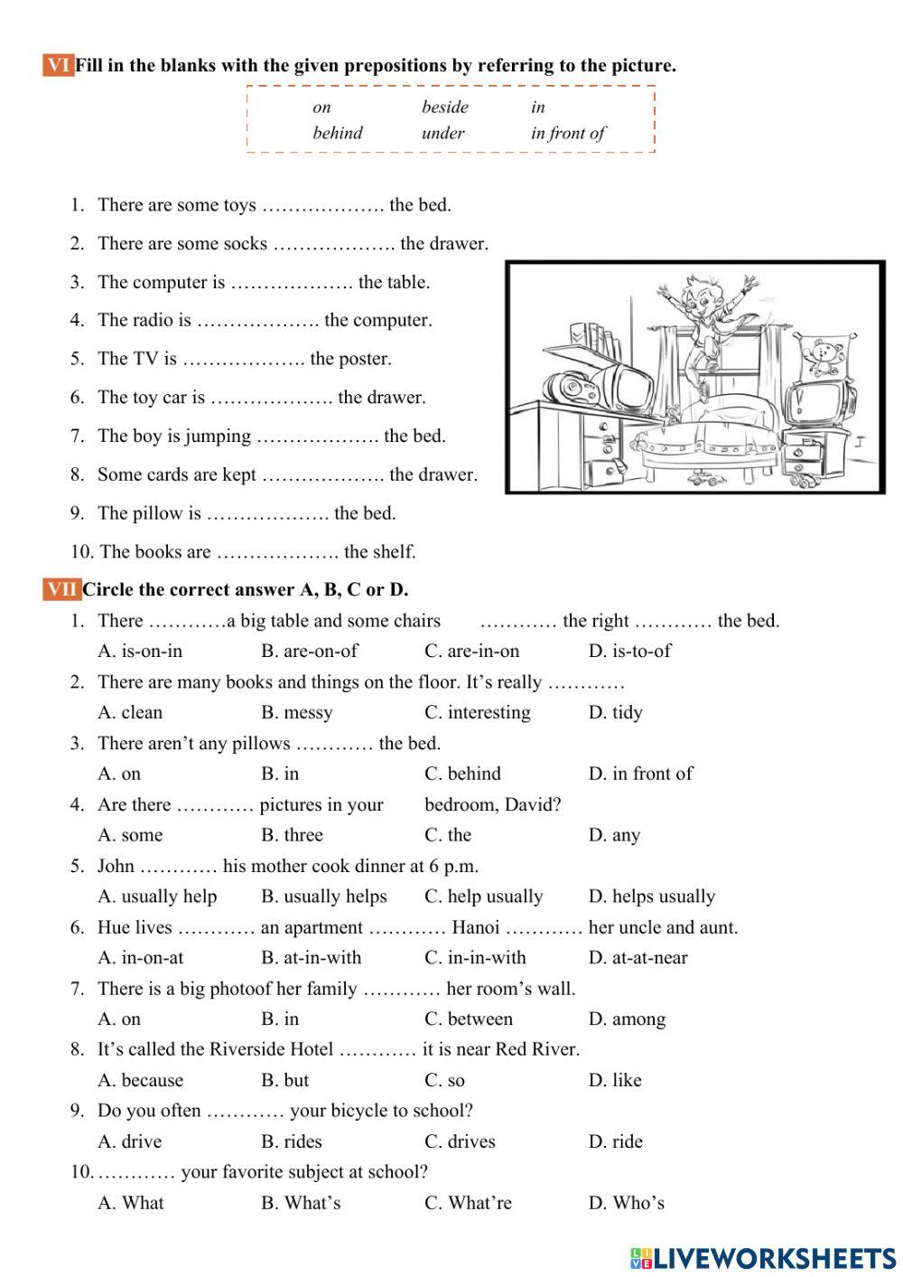 English 6 Big4 Unit 2 Vocabulary and Grammar