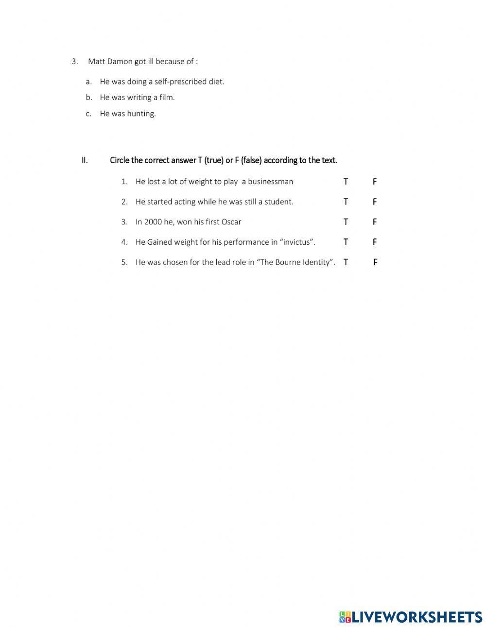 Simple past and past progressive