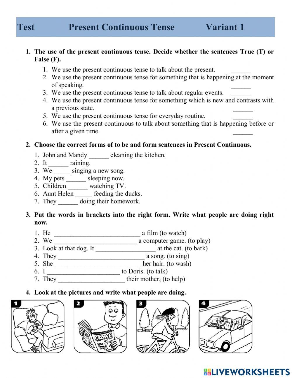 Present Continuous Tense
