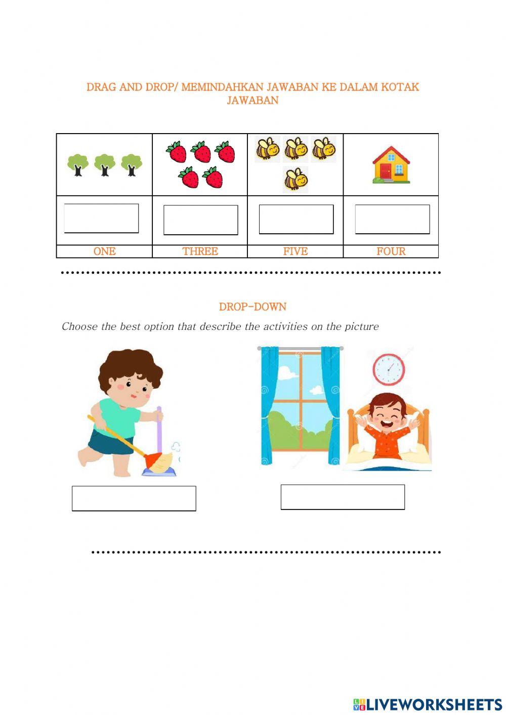 Contoh soal tutorial liveworksheet