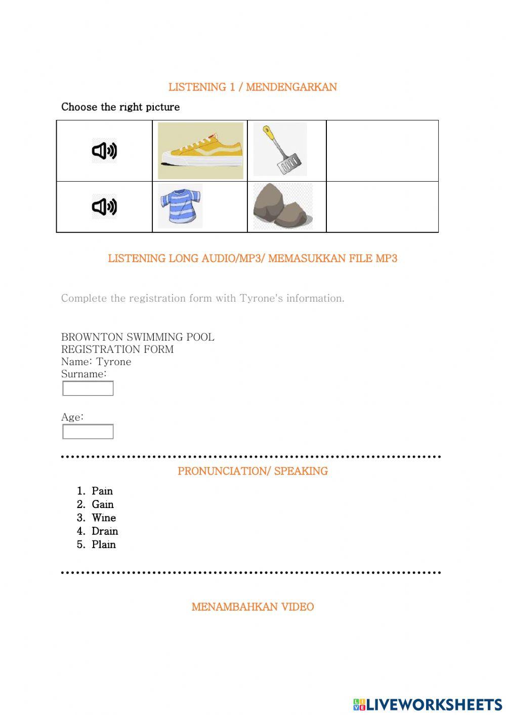 Contoh soal tutorial liveworksheet