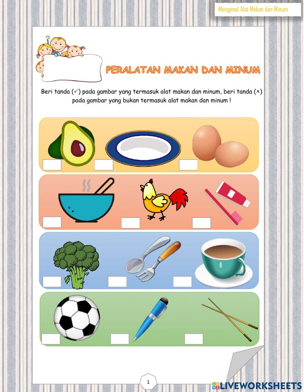 Peralatan Makan dan Minum