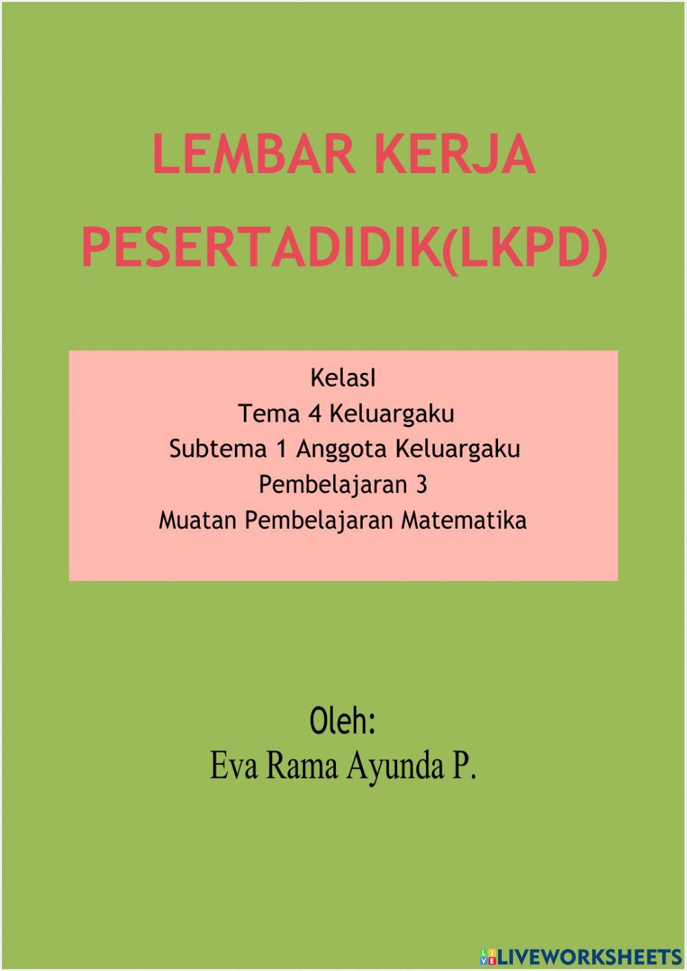Lembar kerja pesertadidik(lkpd)