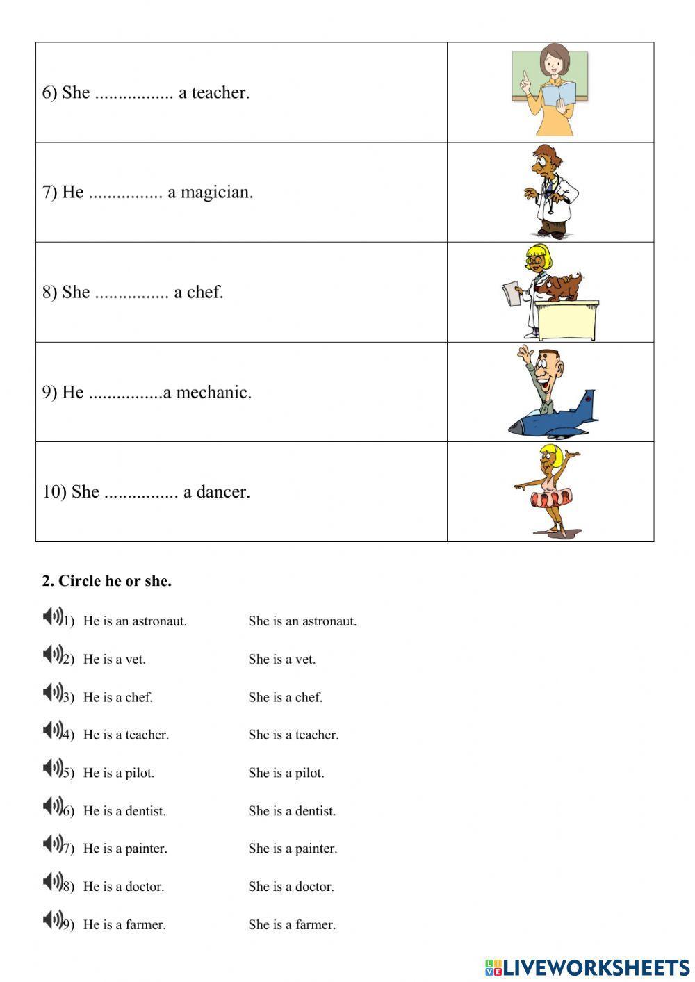 To be - writing and listening