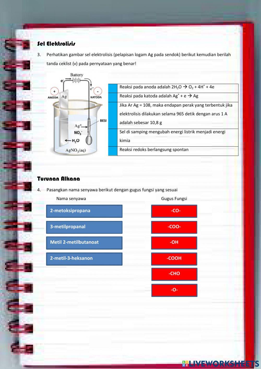 KImia XII Latihan PAS Ganjil