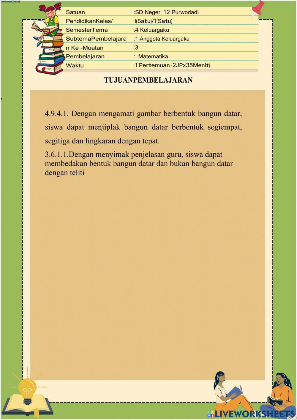 Lembar kerja peserta didik(LKPD)