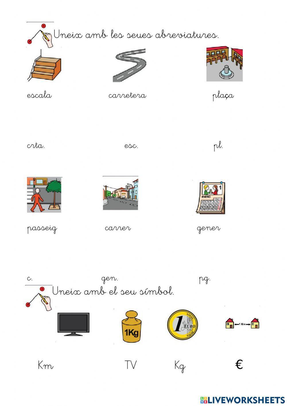 Abreviatures i símbols