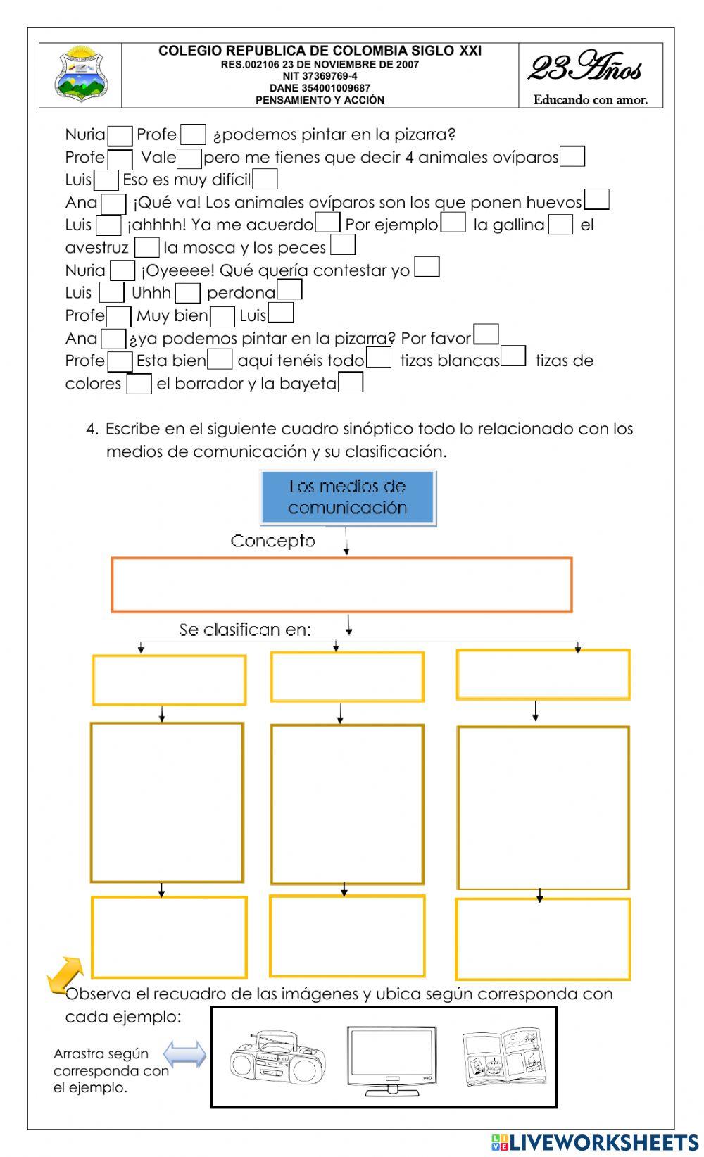 Bimestral grado segundo y tercero