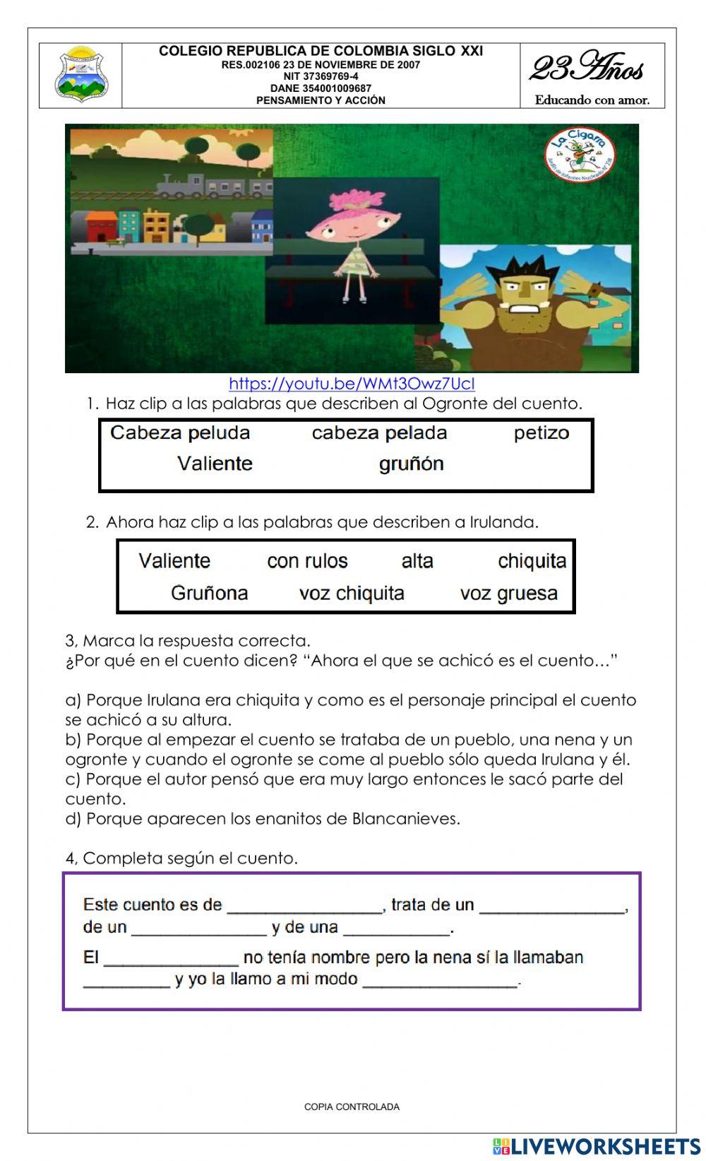 Bimestral grado segundo y tercero