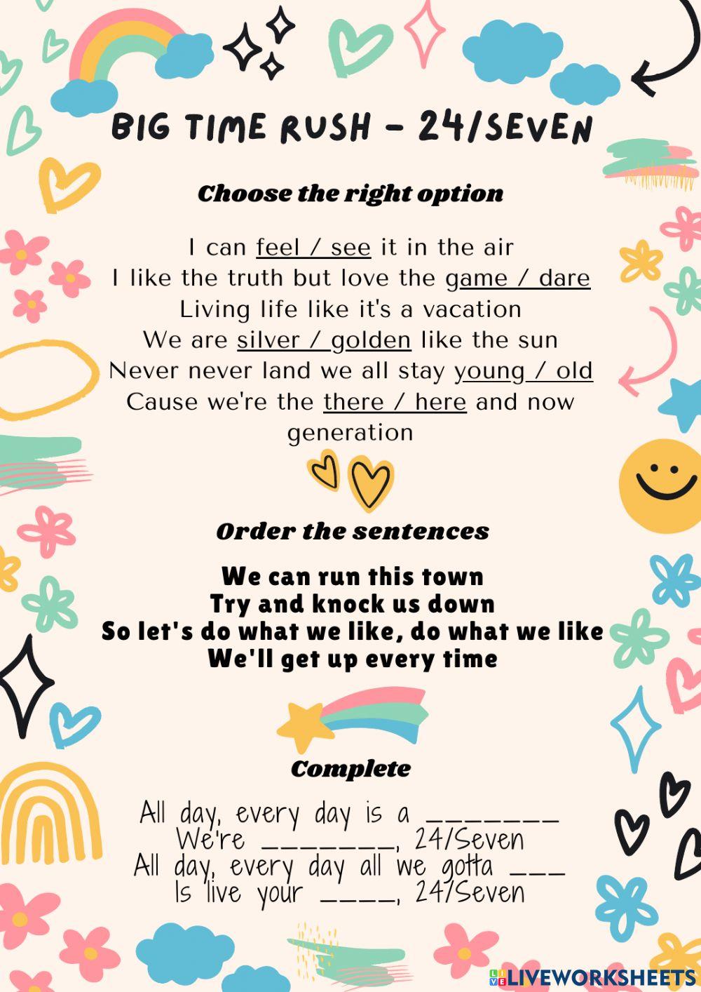 Big Time Rush - 24-Seven