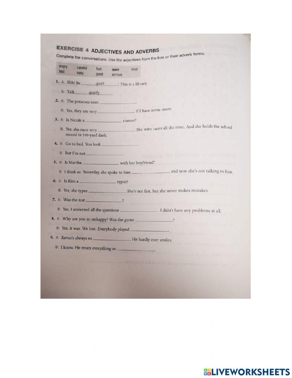 Adverbs of manner Unit 32