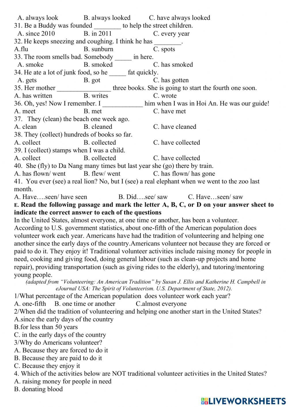 Review Unit 1-3 English 7